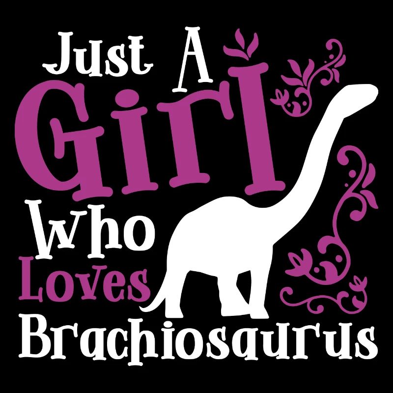 Nur ein Mädchen, das Brachiosaurus liebt