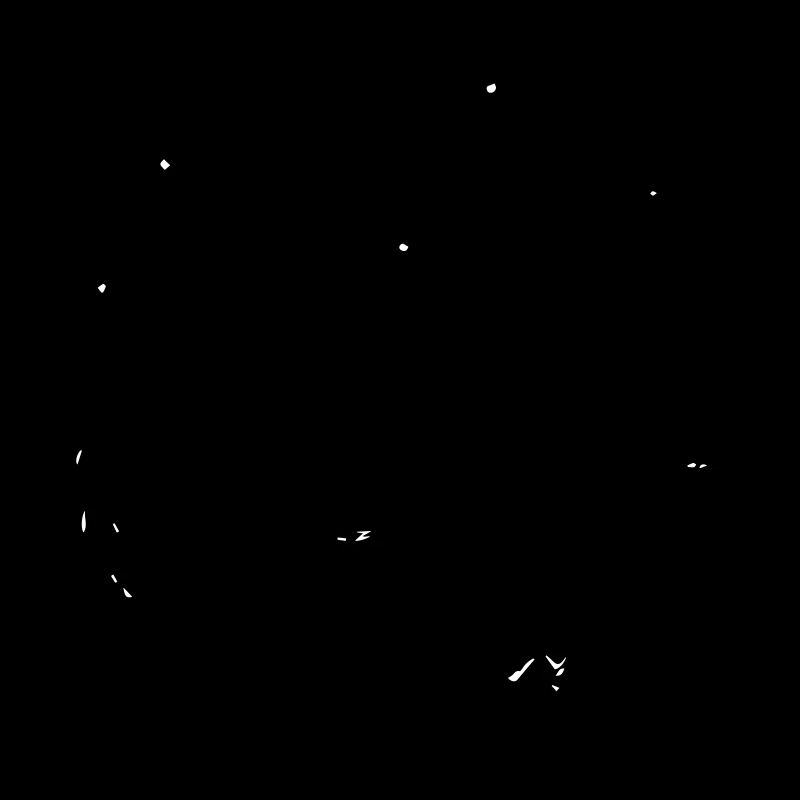 Vintage mountains with forest and shining stars