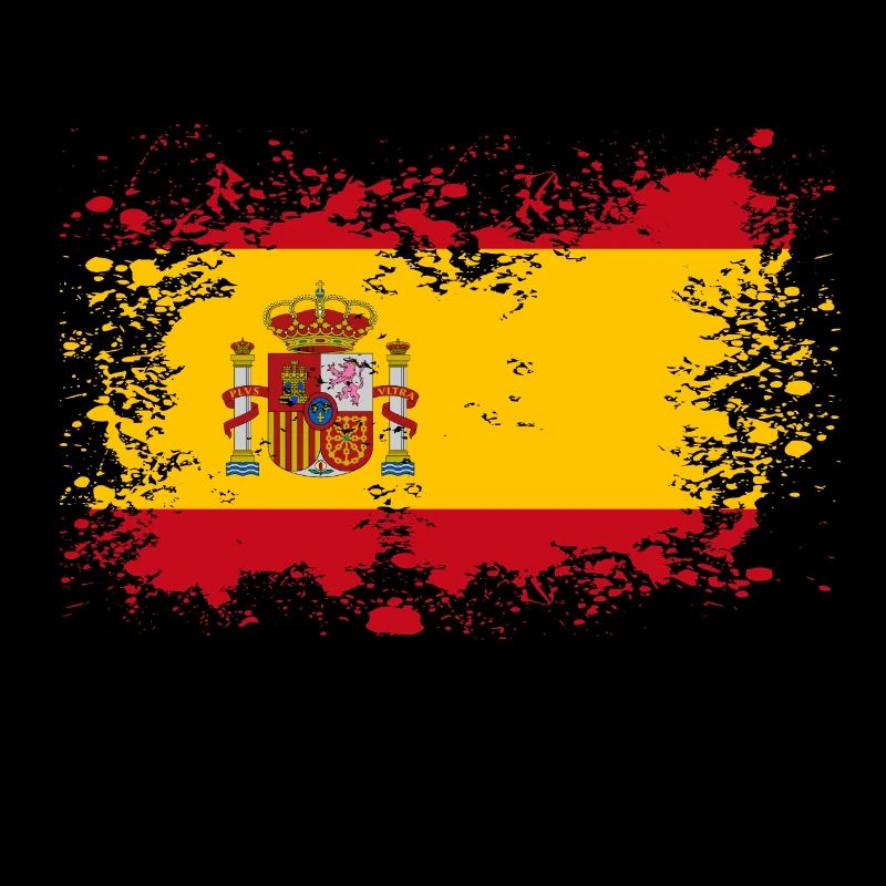 Spanien Flagge Flecken klecksen Geschenkidee