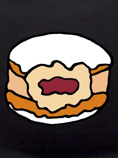 Berlin doughnut jam icing