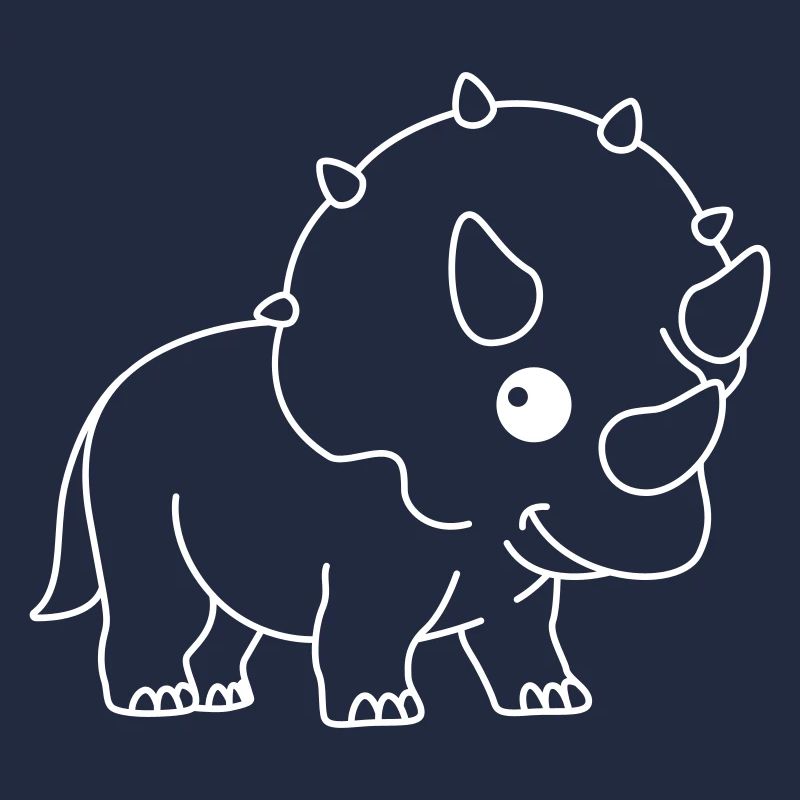 Dinosaur triceratops comic