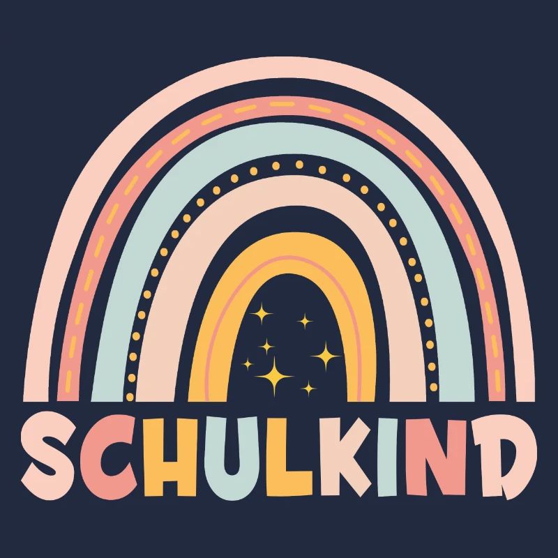 Schulkind Bunter Regenbogen