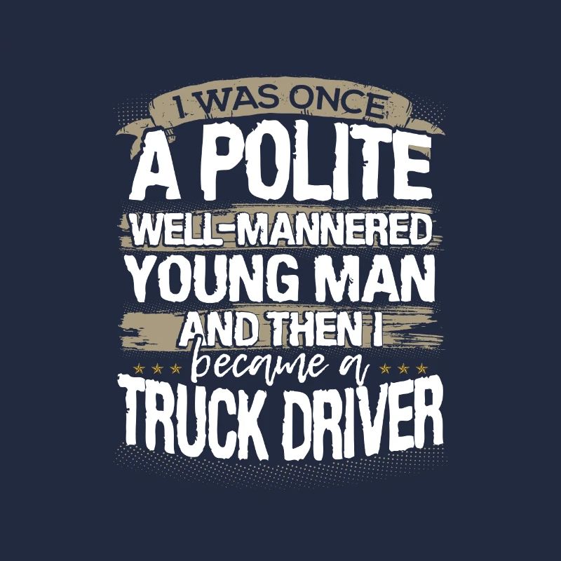 LKW-Fahrer Geschenk einmal ein höflicher junger Mann, dann ich