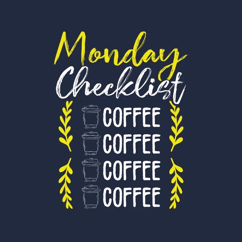 Coffee Drinker Gift Monday Checklist Coffee