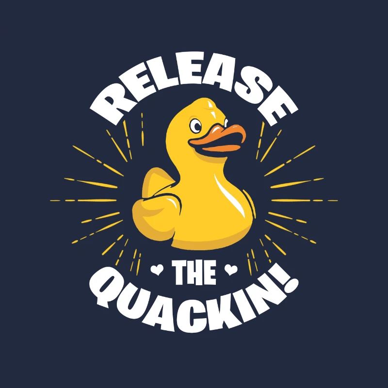 Cute Duckie libère le sarcasme de canard drôle de charlatan