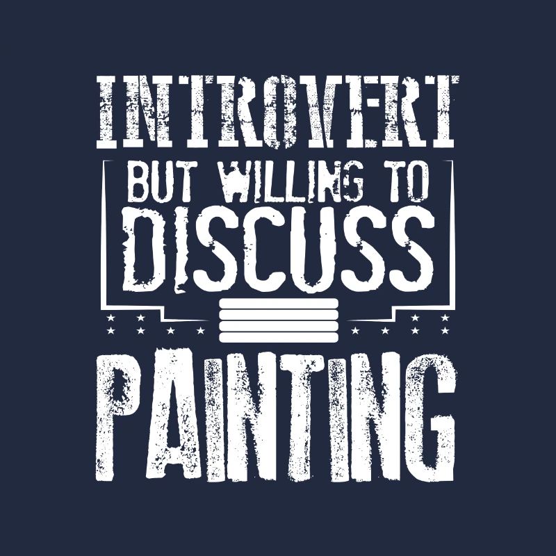 Maler Geschenk introvertiert bereit zu diskutieren