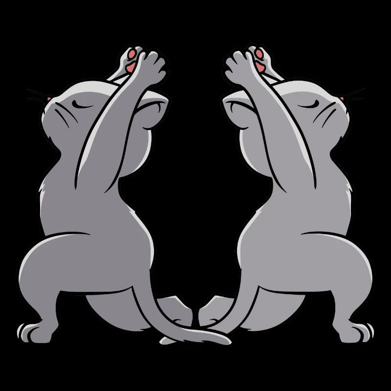 Yoga Katzen Yogi Katze