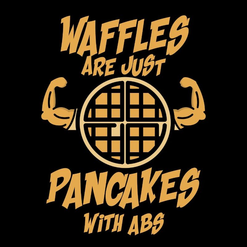 Waffles abs pancakes muscles gift