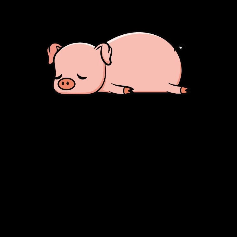 Nope Today Lazy Pig Piglet Bacon Gift