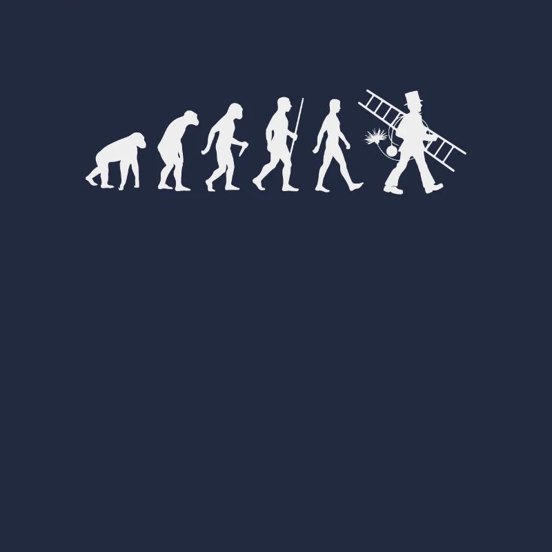 Evolution Schornsteinfeger kaminfeger Geschenk