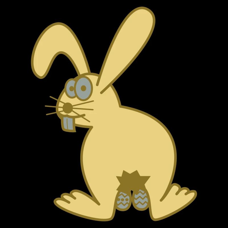 Osterhase mit ostereiern