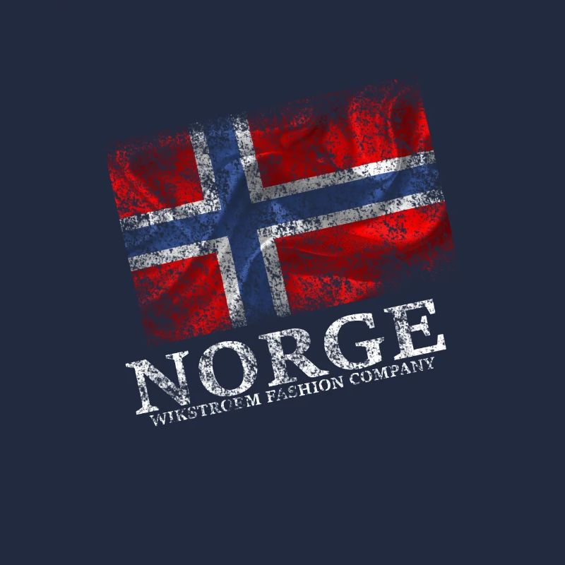 Wikstroem Norway flag grunge style