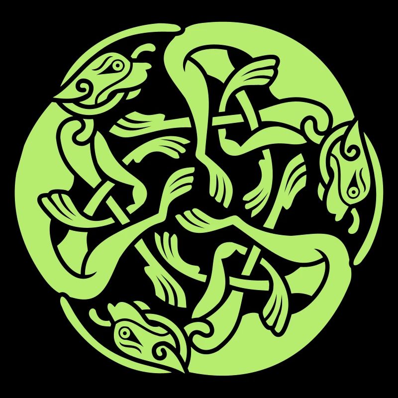 Ireland Celtic Ornament Wolfhound Triskele