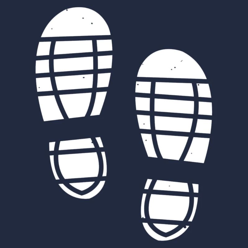 Shoe prints footprints steps icon icon