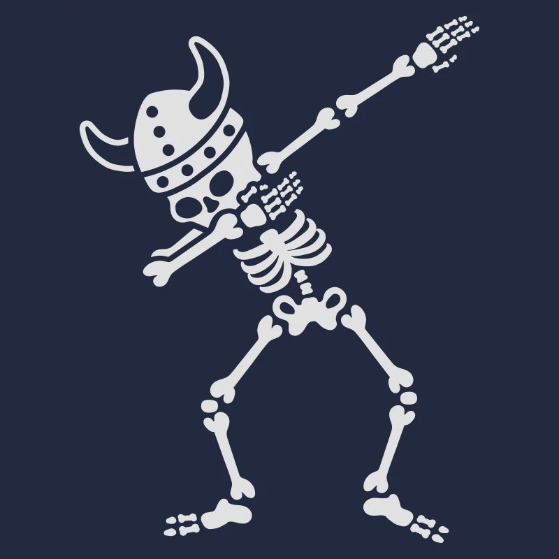 Skeleton Dab Dabbing Viking