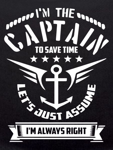 Funny Boat Captain Apparel