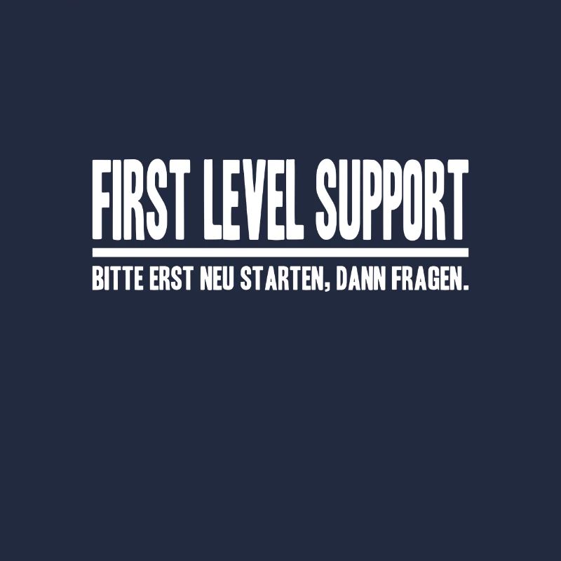 First Level Support Bitte erst neu starten IT EDV
