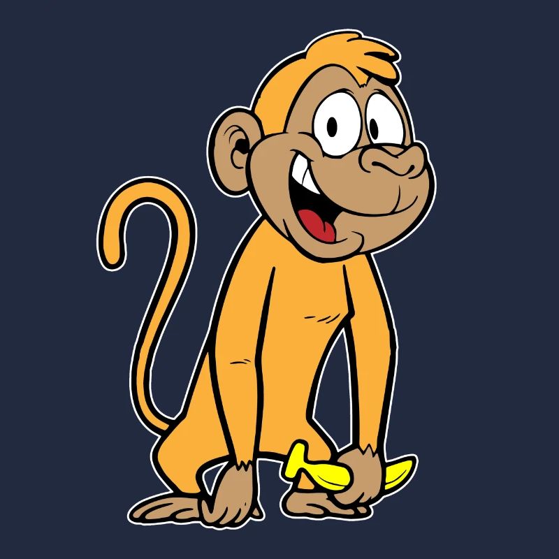 Singe à la banane