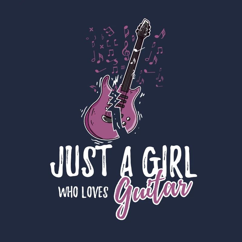 Nur ein Mädchen, das Gitarre E-Gitarrist liebt