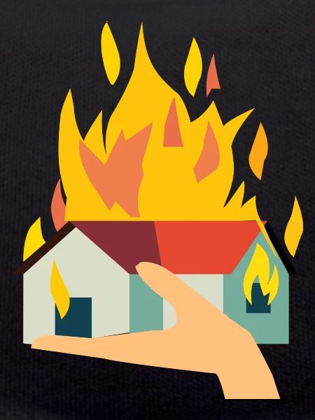 Incendie incendie incendie maison