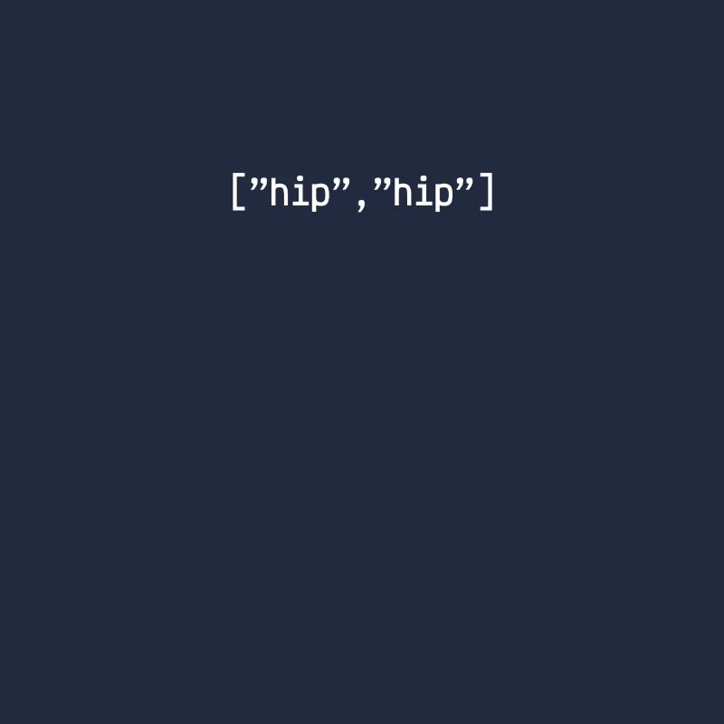 Codage du programmeur Hip Hip Array