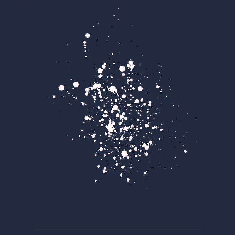 Splatter blob gift idea paint pattern swab