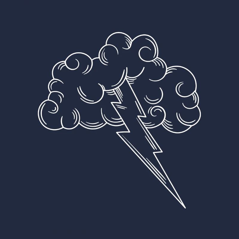 Lightning thunder thunderstorm electricity energy gift idea