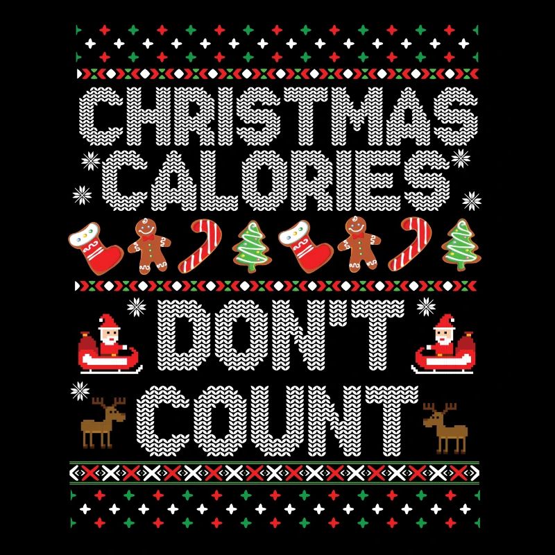 Chandail de Noël laid Calories de Noël