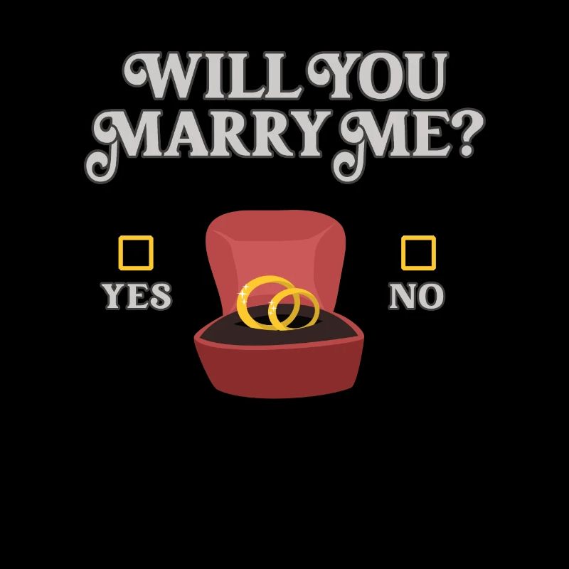 Will You Marry Me Deko Drôle Dedique en mariage Idée