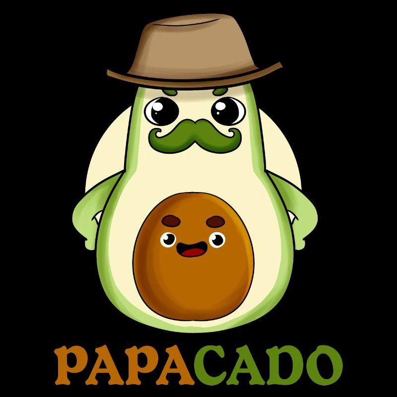 Papa Vatertag Papacado Geburtstag Avocado Geschenk