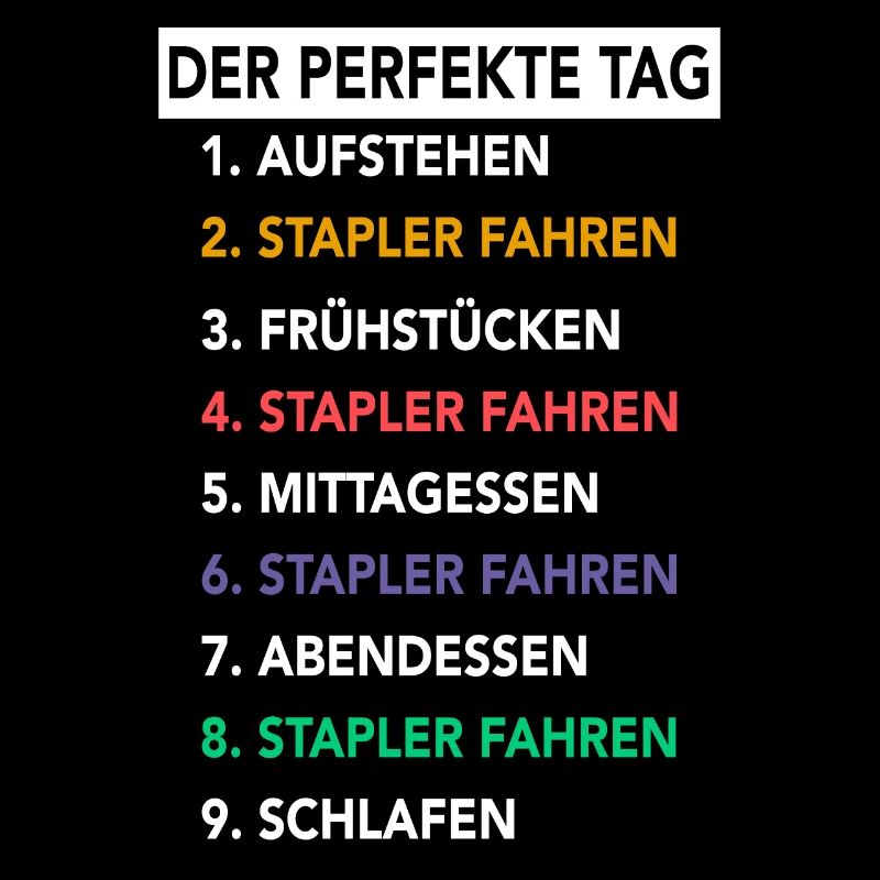 Staplerfahrer Gabelstaplerfahrer Stapler Hubwagen
