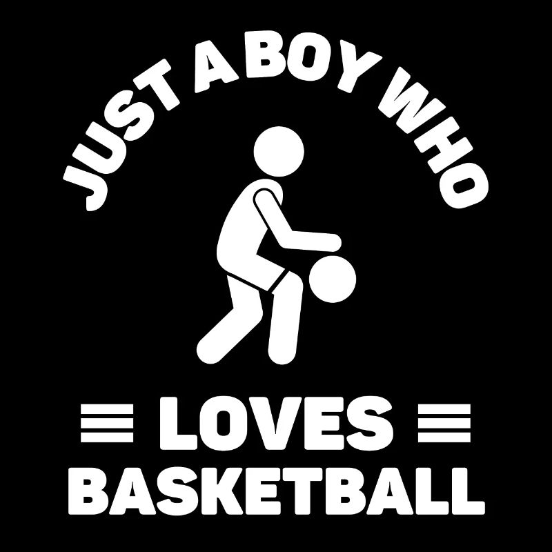 Nur ein Junge, der Basketball liebt