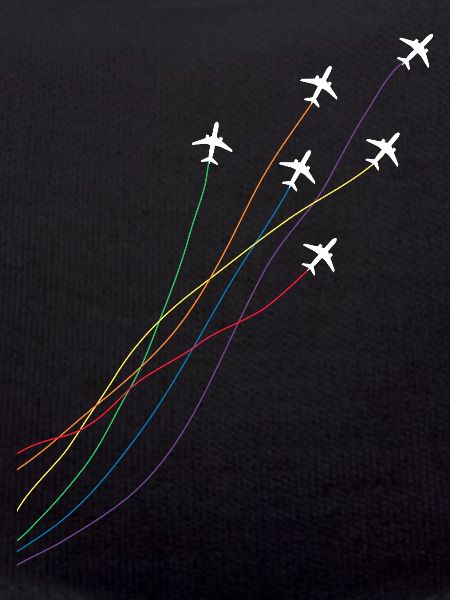 Rainbow Airplanes Pilot