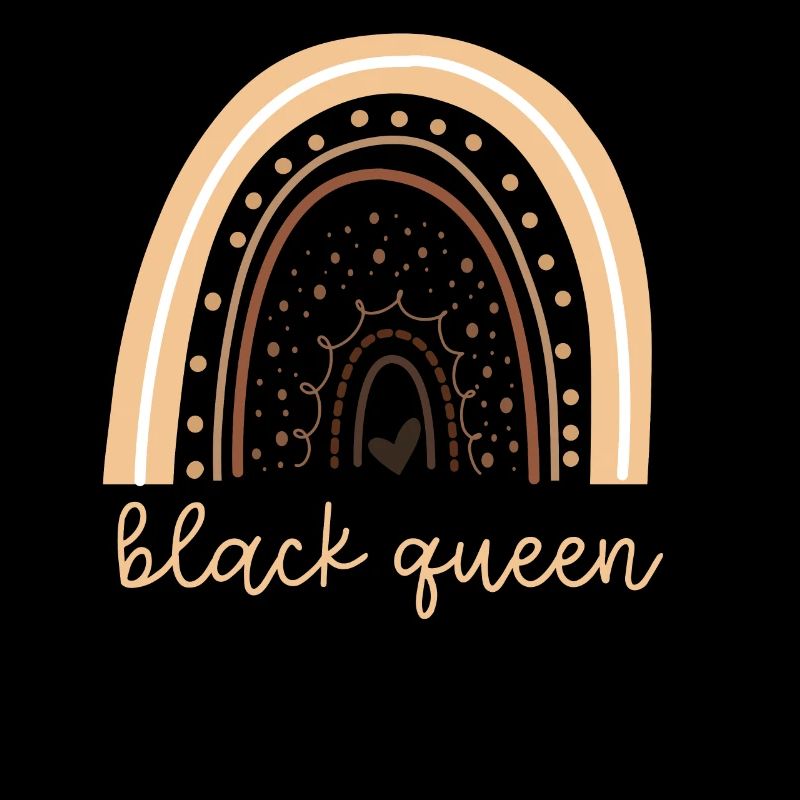 Black Pride Girl Queen Rainbow