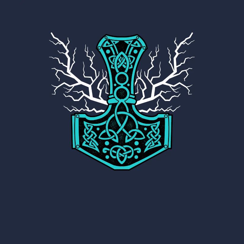 Le marteau de Thor avec flash - Mjölnir