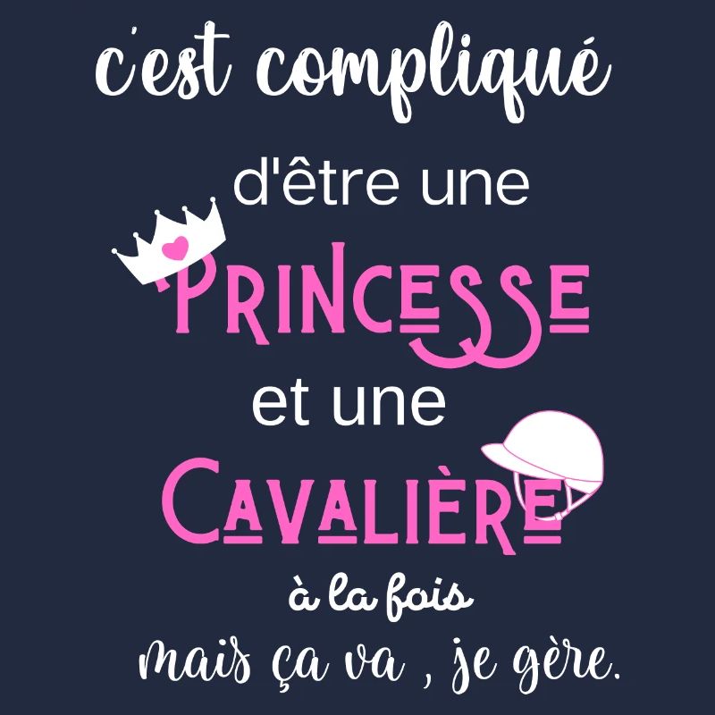 c'est compliqué princesse et cavalière humour