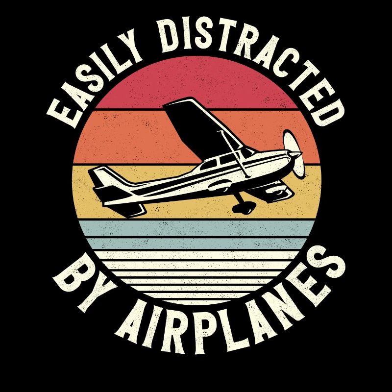 Airplane Pilot Vintage Retro