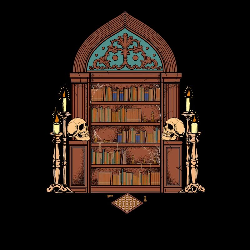 Gothic Bookshelf - Dark Academia