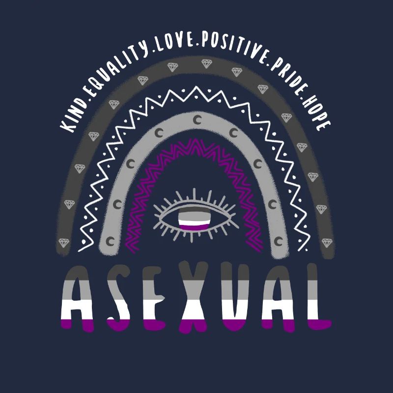 Boho Rainbow Asexuel