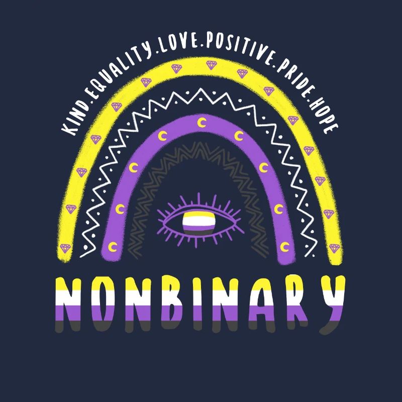 Boho Regenbogen Nonbinary
