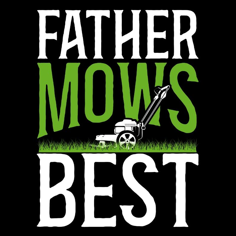 Lawn Mower Mowing Dad Father