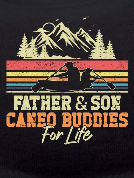 Canoe Canoeing Son Father &