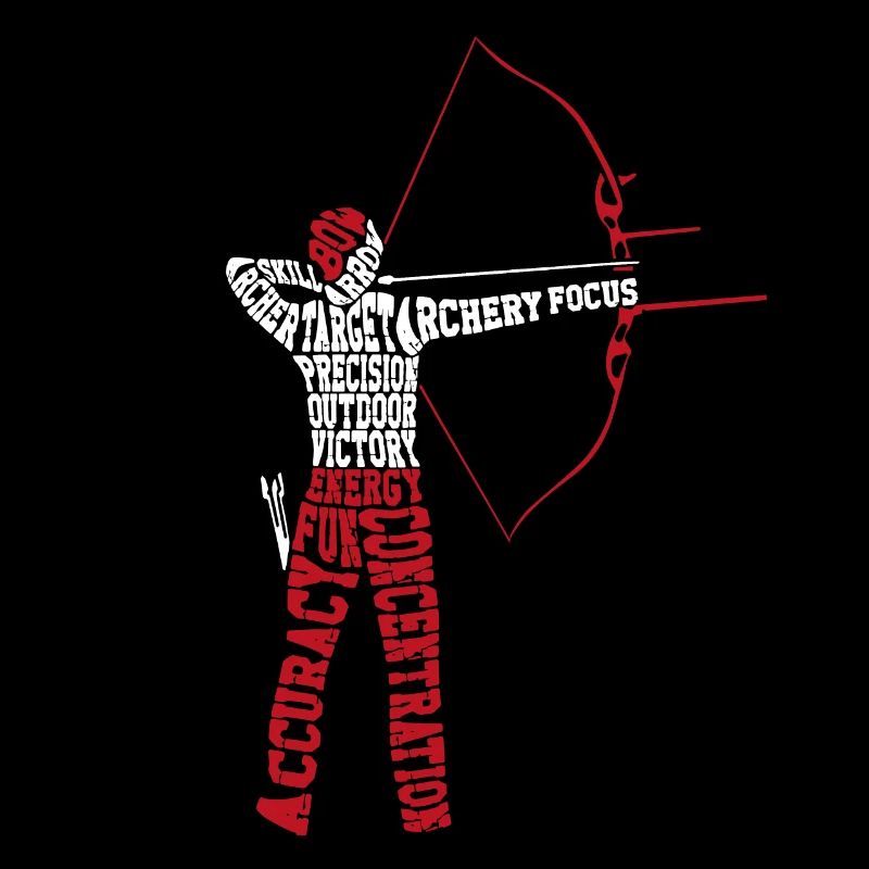 Archery Bow Archer Word Cloud