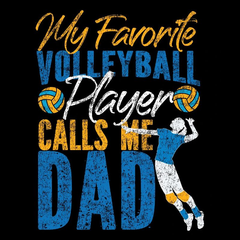 Volleyball Player Team Dad Father