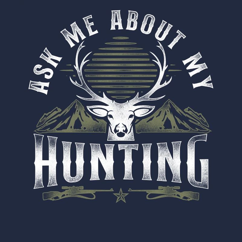 Buck Deer Hunting Hunter Vintage