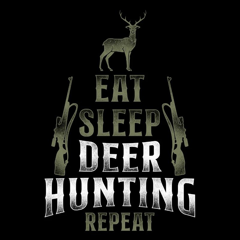 Buck Deer Hunting Hunter Vintage