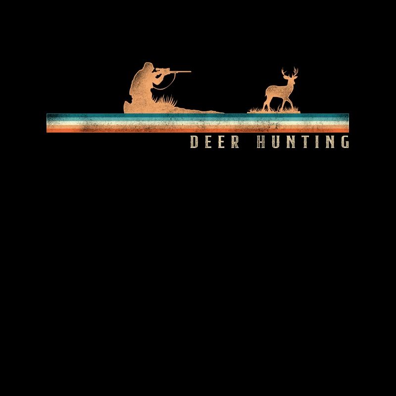 Buck Deer Hunting Hunter Retro