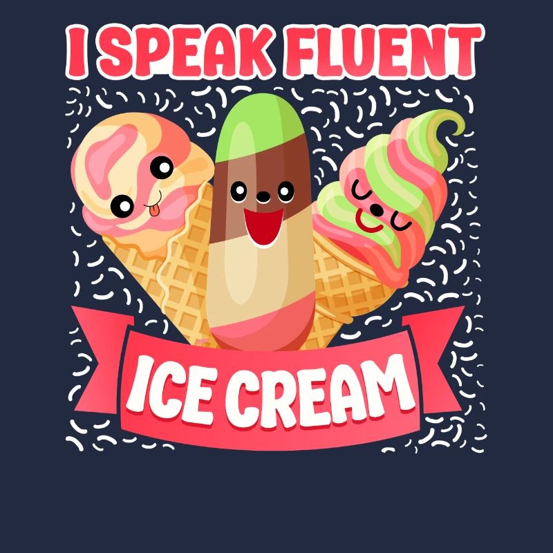 Cornet de crème glacée Popsicle Je parle