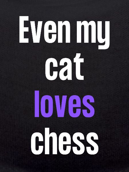 Sogar meine Katze liebt Schach