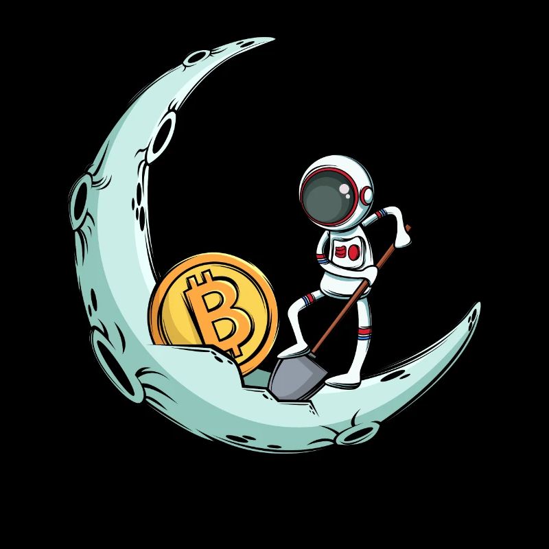 Un astronaute mine Bitcoin